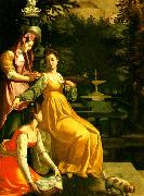 Jacopo da Empoli susanna i badet Sweden oil painting artist